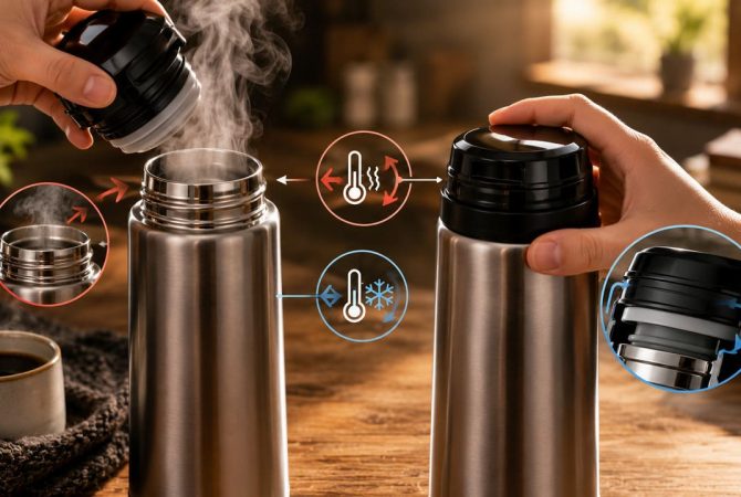 O segredo da garrafa térmica: a ciência que conserva bebidas quentes e frias por horas