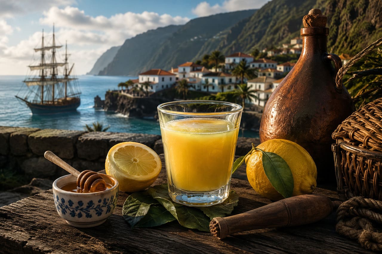 A origem da poncha costuma ser associada às antigas rotas marítimas e às bebidas preparadas por navegadores que passaram pela região. Na Madeira, a receita ganhou características próprias com ingredientes disponíveis localmente. A tradição se consolidou e atravessou gerações.