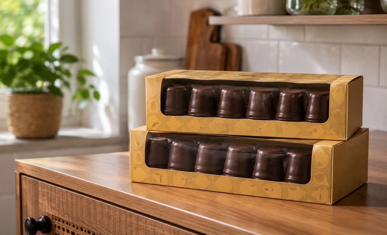 O calor exige alguns cuidados. Como reúne chocolate e marshmallow, a nhá-benta pode perder parte da textura quando exposta a temperaturas elevadas. Armazená-la em local fresco ajuda a preservar sua consistência e aparência.