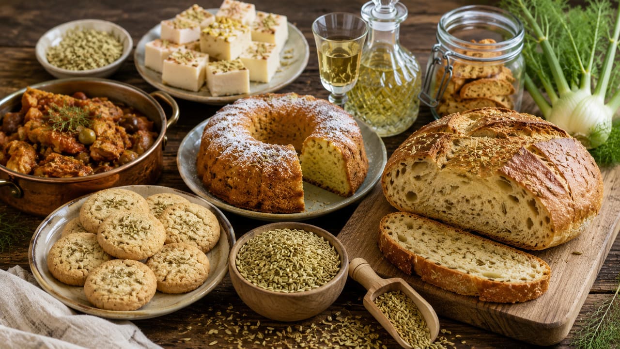 Além do chá, a erva-doce é empregada em pães, bolos, biscoitos, doces, licores e algumas receitas salgadas. As sementes podem ser usadas inteiras ou trituradas, conferindo um aroma característico às preparações.