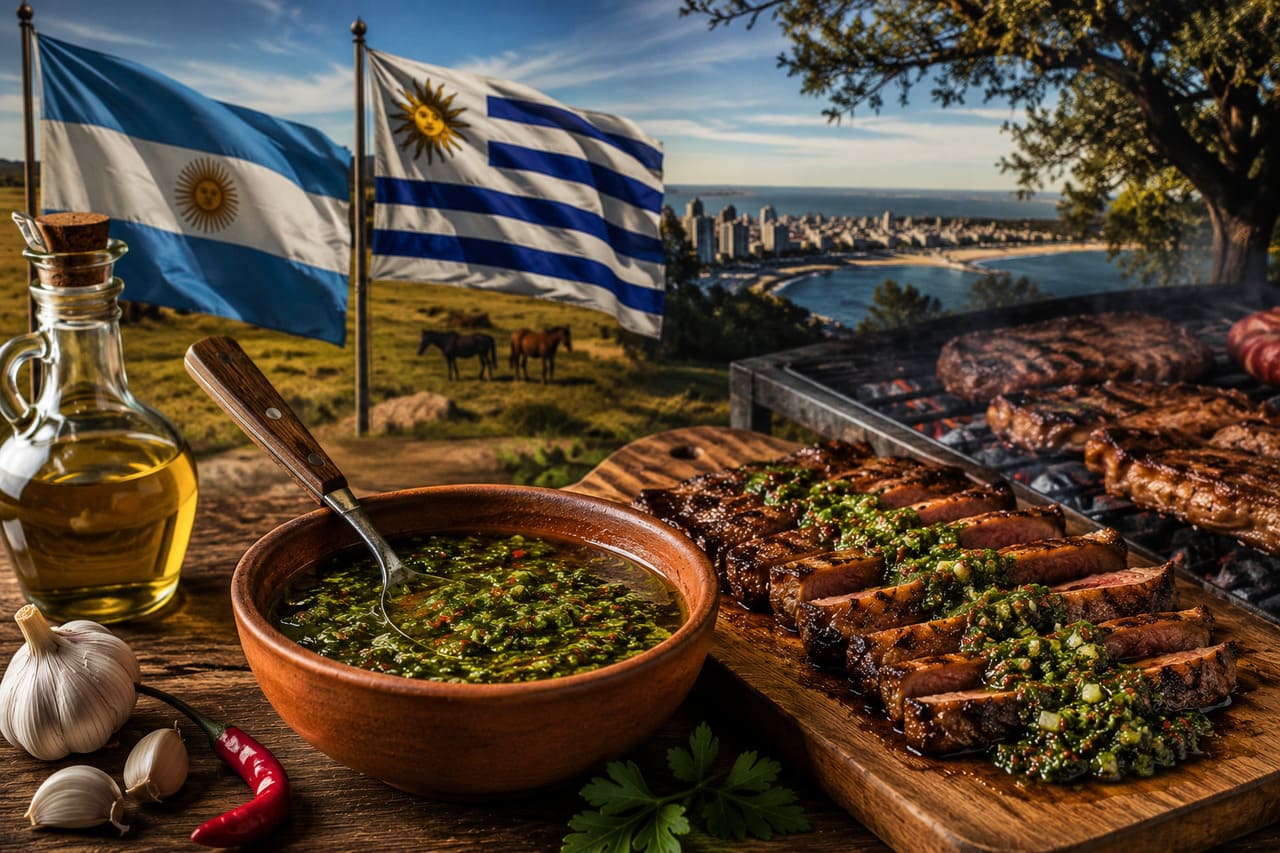 Sua origem exata não é totalmente conhecida, mas o tempero é fortemente associado à Argentina e ao Uruguai. Ao longo do tempo, tornou-se presença tradicional nos churrascos desses dois países e ganhou popularidade em diversas partes do mundo.