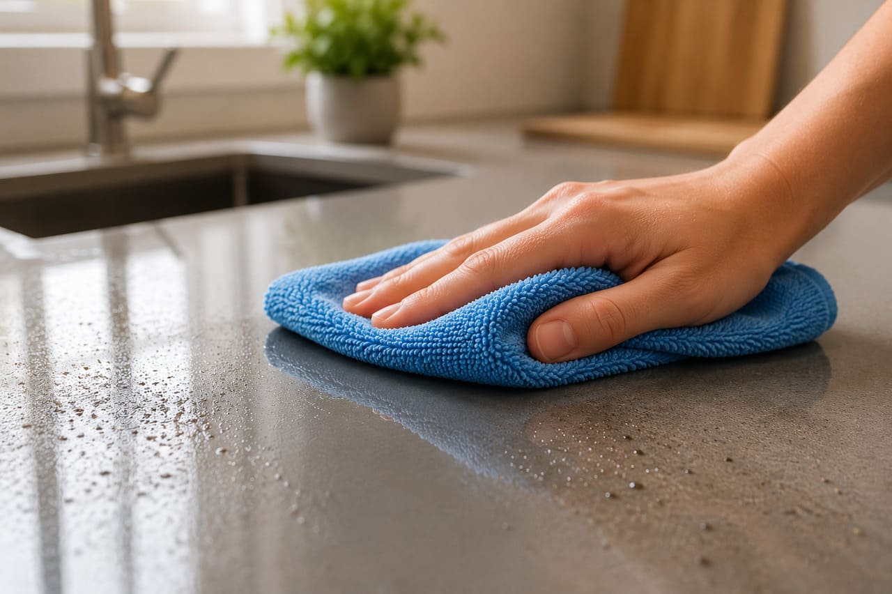 É muito utilizada em panos de limpeza
Os fios ultrafinos conseguem capturar poeira, gordura e pequenas partículas com facilidade. Em muitos casos, a limpeza pode ser feita apenas com água, reduzindo o uso de produtos químicos.