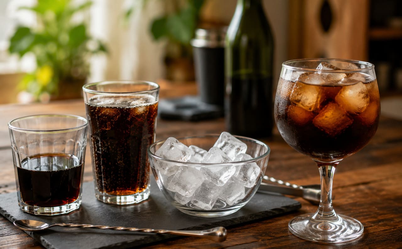 A versão clássica costuma levar cerca de 45 ml de fernet, aproximadamente 120 ml de Coca-Cola e bastante gelo. Mesmo assim, muitas pessoas ajustam a proporção conforme a preferência pessoal.