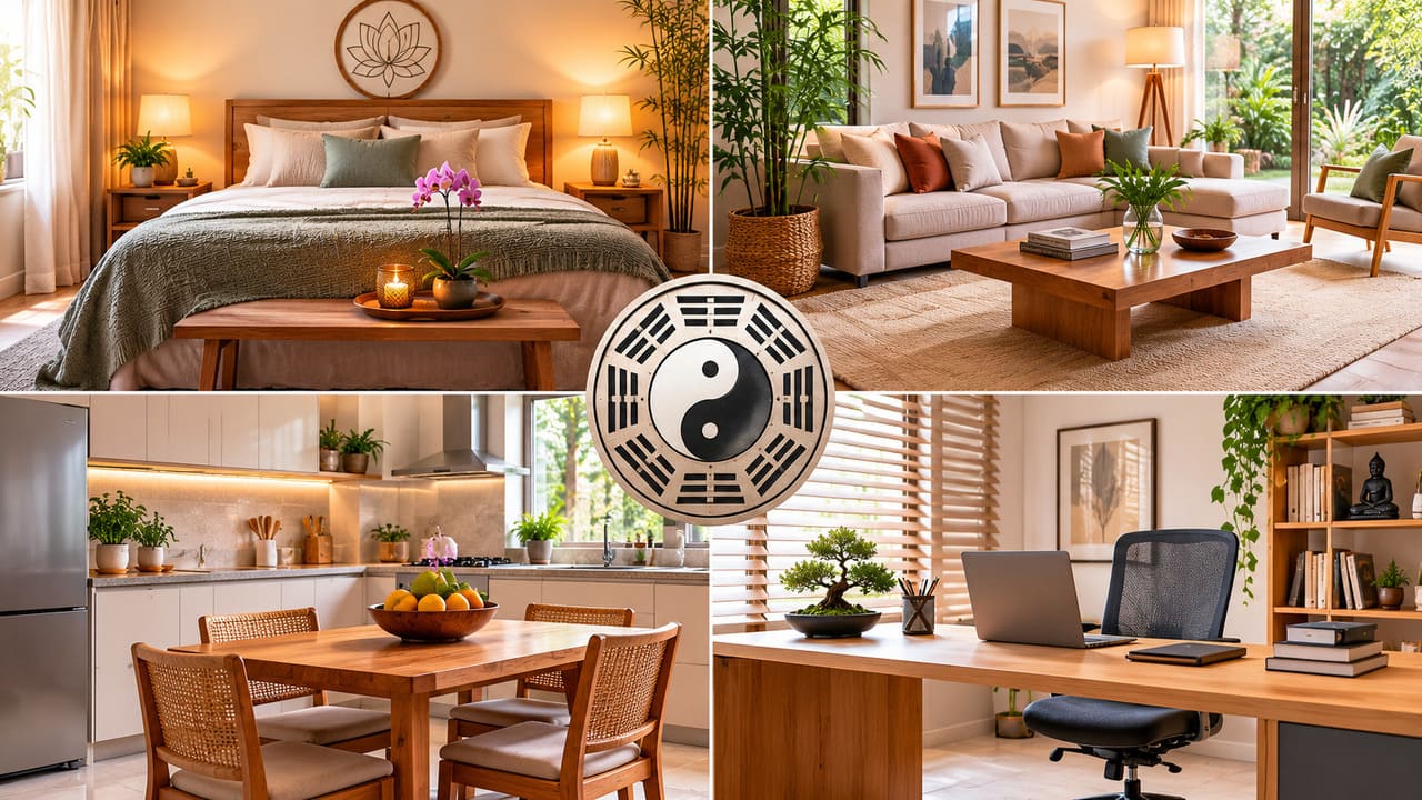 Mais do que um estilo decorativo, o feng shui reúne princípios tradicionais sobre equilíbrio, circulação, proporção e bem-estar. Atualmente, ele continua influenciando projetos de interiores em diversos países.
