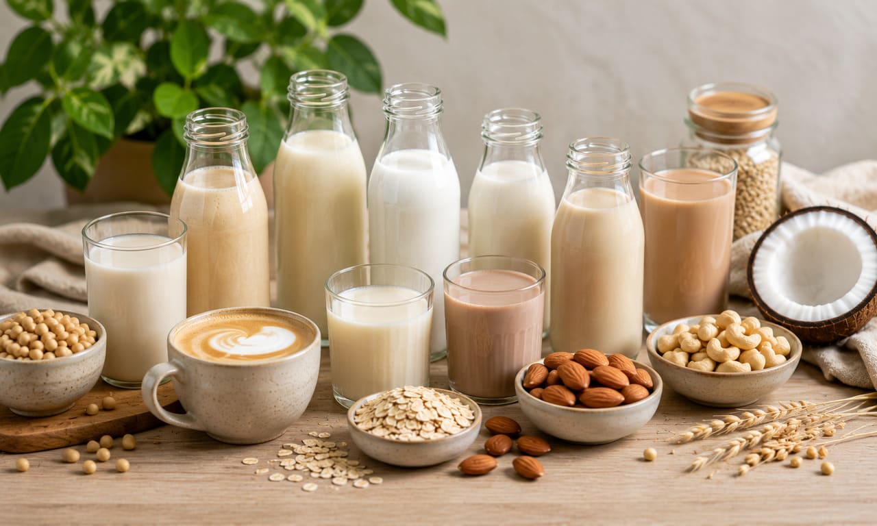 Além dos mais populares, o mercado oferece bebidas feitas com castanha-de-caju, castanha-do-pará, coco, macadâmia, avelã, quinoa, ervilha e até gergelim. Cada ingrediente proporciona características próprias de sabor, textura e composição nutricional.