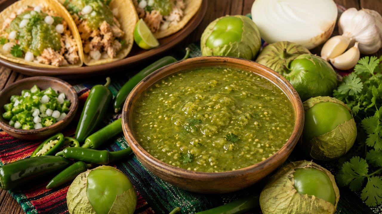 O uso mais conhecido do tomatillo é na salsa verde, um dos molhos mais tradicionais do México. Cozido ou assado, ele é combinado com pimentas, cebola, alho e ervas frescas, formando um molho que acompanha tacos, carnes, enchiladas e diversos outros pratos.