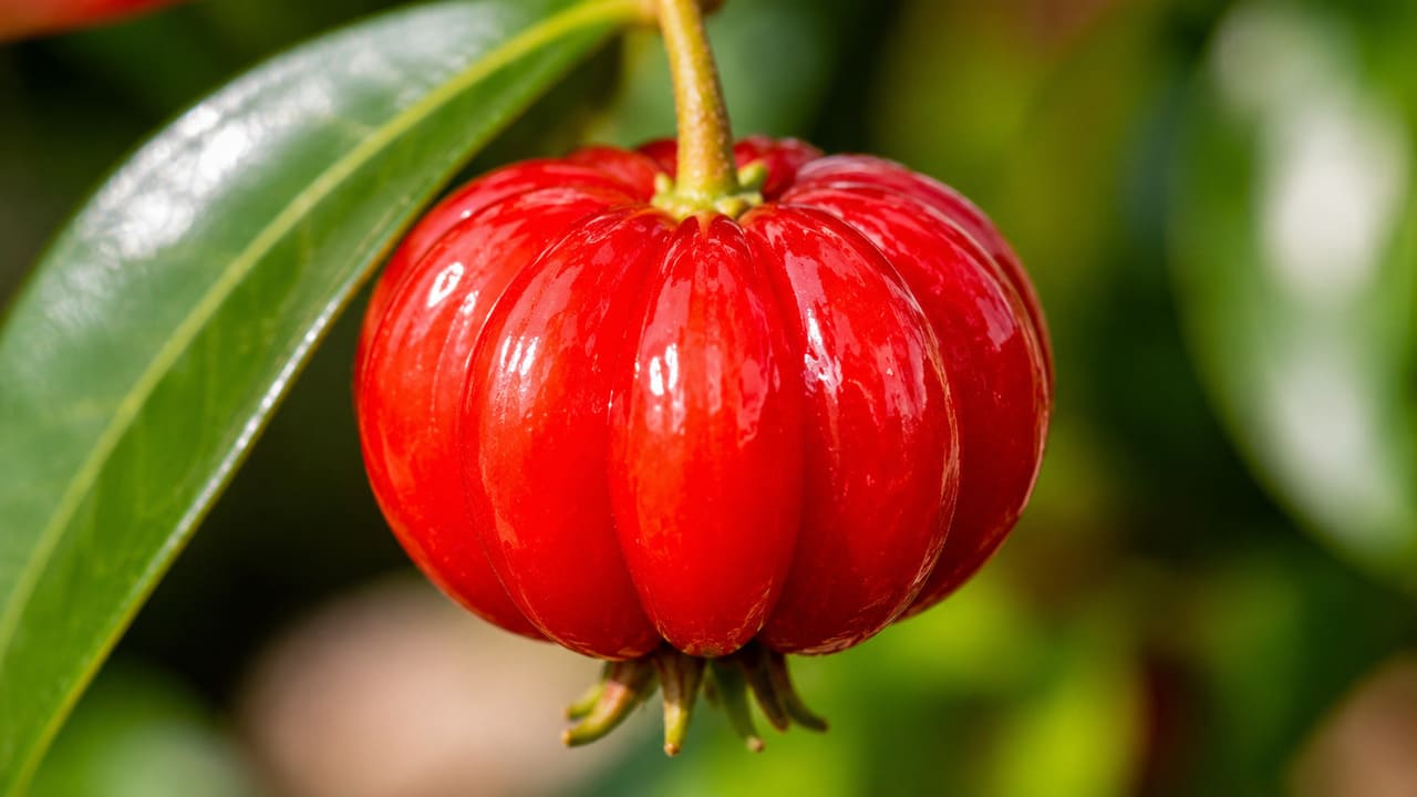 A pitanga chama atenção pelos gomos profundos que formam seu aspecto característico, diferente da maioria das frutas. Durante o amadurecimento, passa do verde ao alaranjado e ao vermelho intenso, existindo ainda variedades de coloração quase roxa ou preta quando maduras.