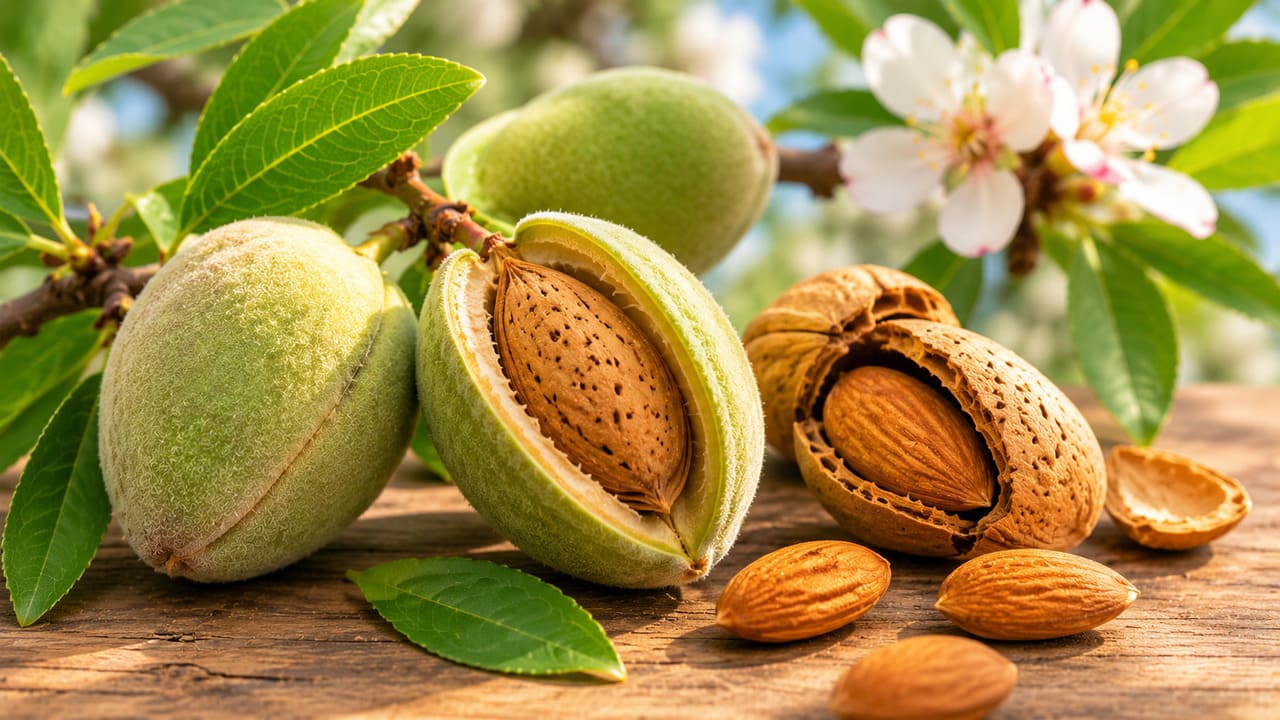 A amêndoa costuma surpreender por fazer parte desse mesmo grupo. Diferentemente das demais, o alimento consumido não é a polpa, mas sim a semente encontrada dentro do caroço. O fruto existe, mas normalmente não chega às mesas dos consumidores.