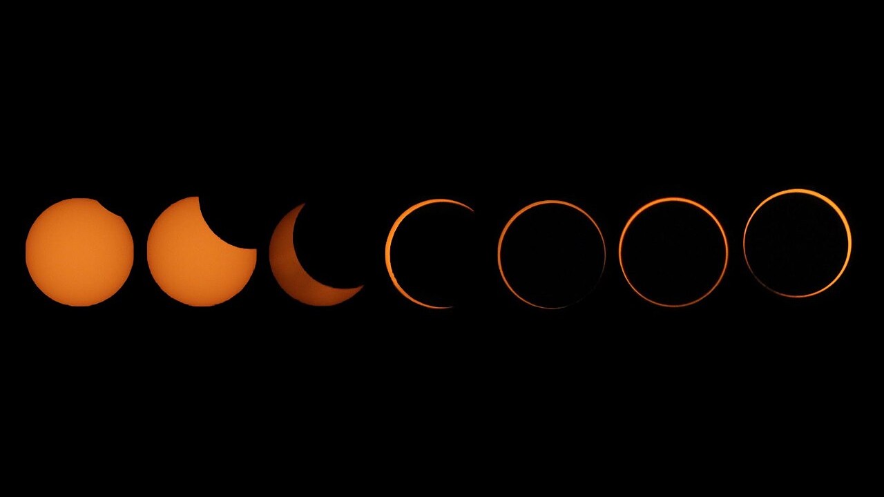 O ponto de maior eclipse estará localizado nas coordenadas 65° 13? 24,4? N e 65° 13? 24,4? E, em águas internacionais. Nesse ponto, a fase de totalidade terá duração de 2 minutos e 20 segundos, com o Sol posicionado a 26° acima do horizonte. A partir dessa referência, a sombra da Lua se deslocará por uma faixa específica do planeta.

