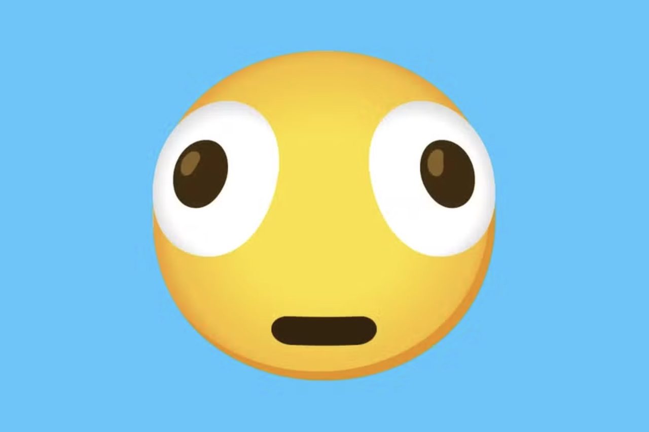 Emoji de cara distorcida – Reprodução