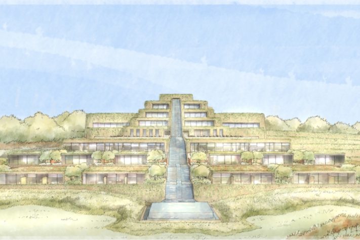 Hotel de luxo da vinícola Vik será inspirada em templos incas em São Paulo – Divulgação/Fazenda Vista Verde 