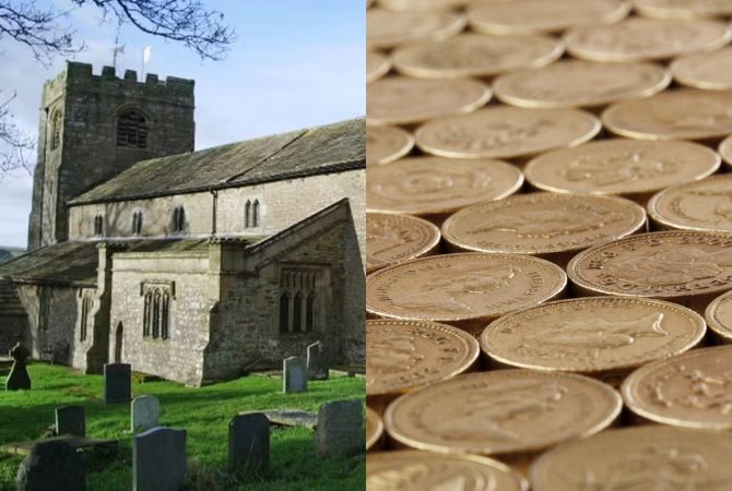 Moedas de ouro: igreja medieval ameaçada de fechar recebe doação misteriosa e renova esperança de restauração