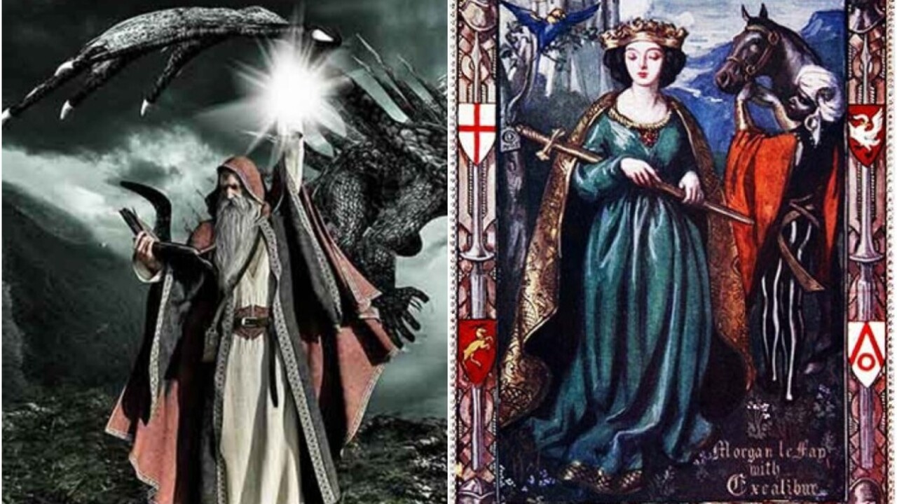 Merlin é um dos magos mais icônicos da cultura ocidental. Figura central das lendas do Rei Arthur, ele é conselheiro e mentor do rei. Sua sabedoria foi fundamental para a formação do reino de Camelot. Morgana Le Fay também integra o universo arturiano como a poderosa feiticeira e meia-irmã do Rei Arthur. Em várias versões da história, ela começa como aliada de Arthur, mas depois se torna sua inimiga. 
