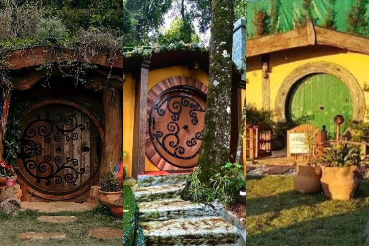 Hospedagens inspiradas no universo do 'Senhor dos Anéis' fazem sucesso perto de São Paulo – Montagem/Reprodução/Instagram/Divulgação
