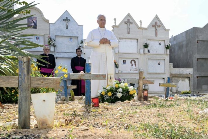 Papa Leão XIV visita a Lampedusa, ilha símbolo da migração, e cobra ações da Europa – Divulgação/@Vatican Media