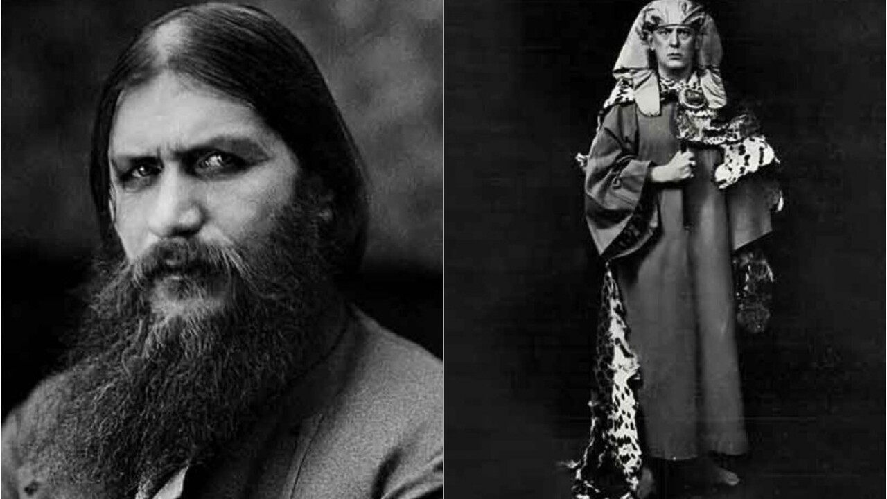 Rasputin não era um mago no sentido estrito, mas é frequentemente lembrado como uma figura mística e misteriosa da Rússia. Conhecido por seu papel próximo à família imperial no início do século 20, foi descrito como curandeiro e profeta. Aleister Crowley foi um ocultista britânico do século 20 e fundador da religião de Thelema. Ele se autointitulava 