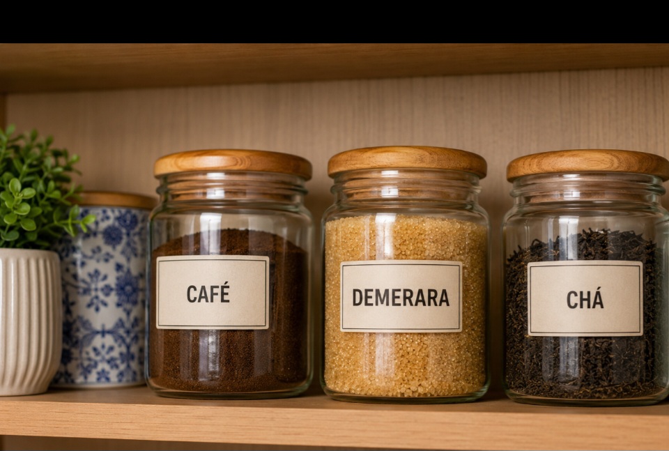 O ideal é guardar o açúcar demerara em recipiente bem fechado, protegido da umidade. Assim, os cristais permanecem soltos por mais tempo e o produto conserva melhor suas características.