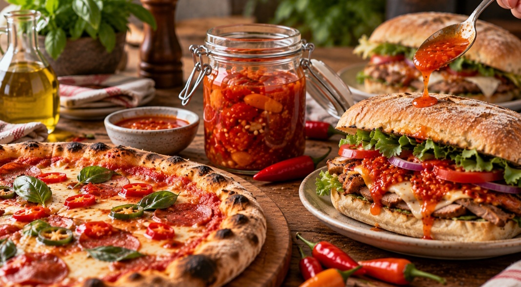 Os molhos de pimenta fermentados combinam com sanduíches, pizzas, ovos, legumes, massas e sopas. Também podem ser usados em marinadas, molhos para saladas e diversas receitas. Pequenas quantidades costumam ser suficientes para realçar o sabor dos pratos.