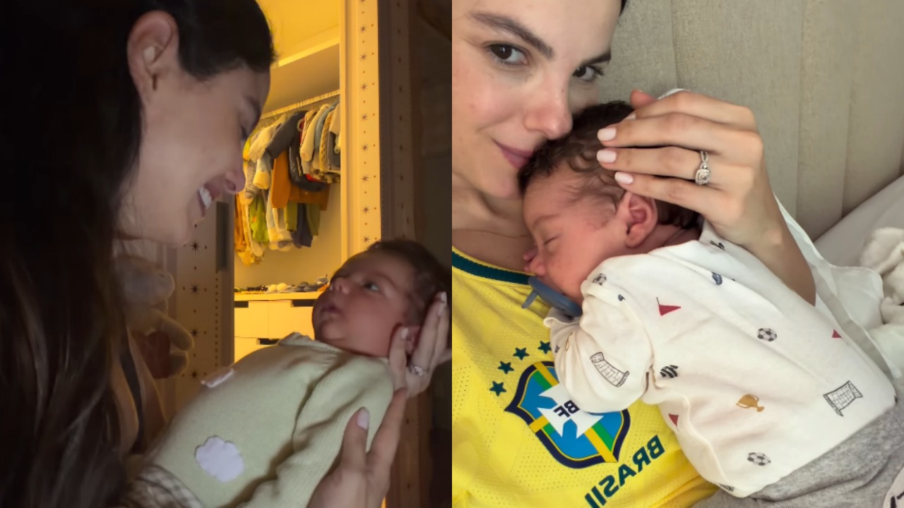 Sthefany Brito comemorou o primeiro mês de vida de Filippo, seu terceiro filho, nascido em 1º de junho. A atriz é mãe também de Antônio Enrico, de cinco anos, e Vicenzo, de um ano e nove meses, frutos do casamento com o empresário Igor Raschkovsky. Nas redes sociais, ela publicou fotos do bebê e fez uma declaração emocionada.
 -  (crédito: Reprodução / Instagram)
