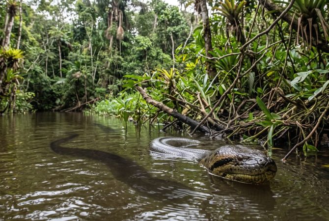 Cientistas identificam nova espécie de sucuri no norte da Amazônia