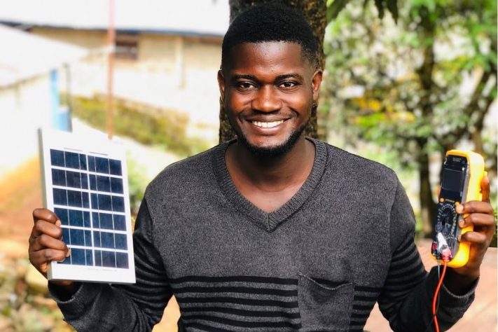 Emmanuel Alie Mansaray - Carro movido a energia solar feito com materiais reciclados rende destaque internacional a estudante de Serra Leoa – Reprodução/Instagram