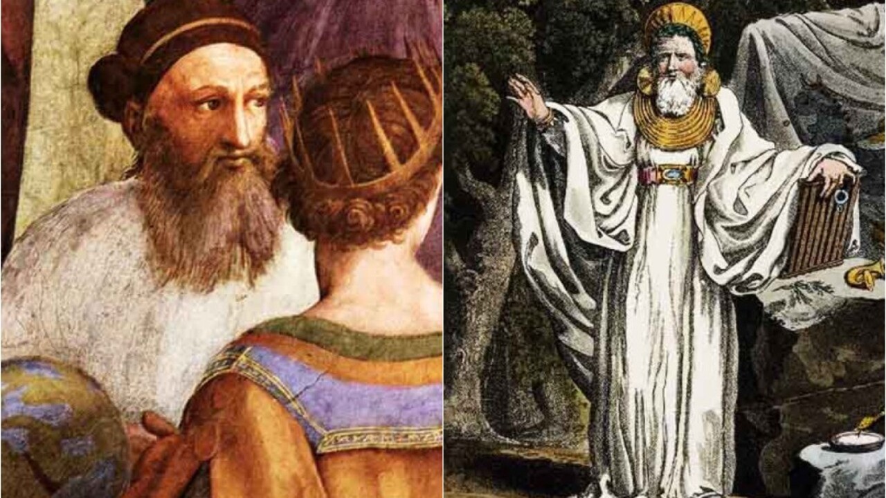 Zaratustra, também chamado de Zoroastro, foi o profeta fundador do zoroastrismo na Pérsia Antiga e é considerado um mestre espiritual. Embora não seja um mago no sentido fantástico, ele teve papel crucial no desenvolvimento de ideias sobre o dualismo entre o bem e o mal. Os druidas, por sua vez, eram sacerdotes, curandeiros e conselheiros nas sociedades celtas antigas, associados ao conhecimento dos mistérios da natureza e à condução de rituais religiosos. 
