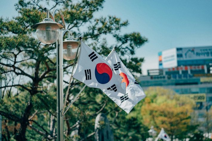Bandeira da Coreia do Sul – Daniel Bernard/Unsplash