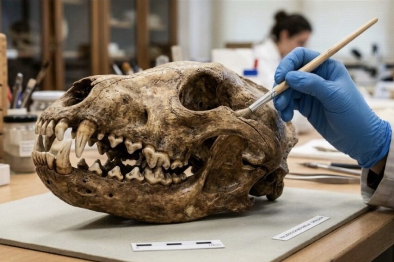 A identificação ocorreu graças ao estudo de um crânio parcialmente preservado, que manteve grande parte da dentição, além de um molar inferior isolado. A comparação desses fósseis com exemplares já conhecidos da Europa e da América do Norte revelou características anatômicas inéditas, suficientes para confirmar que a ciência estava diante de uma espécie nunca descrita.