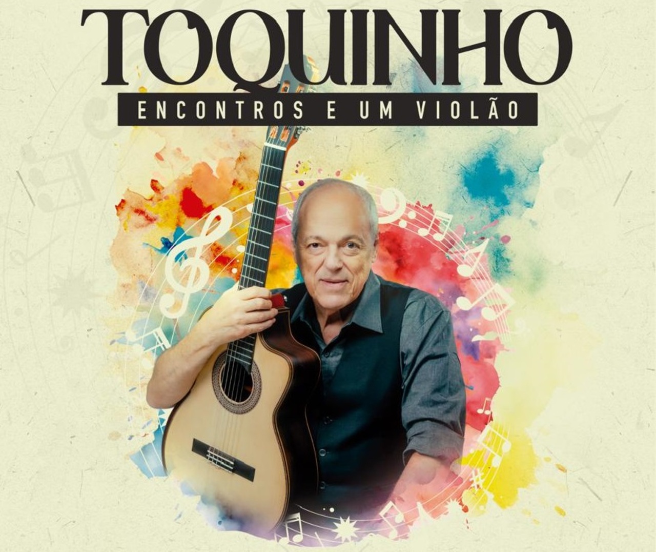 O cantor, compositor e violonista Toquinho completou 80 anos no dia 6 de julho de 2026 e ganhou um documentário especial, que estreou nos cinemas três dias depois. Trata-se de “Toquinho - Encontros e um Violão”, uma coprodução Brasil e Itália com direção de Erica Bernardini. 
 -  (crédito: Divulgação)