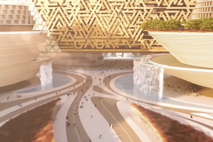 Mukaab, em construção na Arábia Saudita, pode ser maior edifício do mundo – Reprodução/YouTube