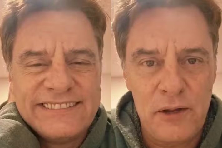Após se apresentar para quatro pessoas, o ator Renato Scarpin ganhou apoio do público e viu plateia crescer – Reprodução/Instagram