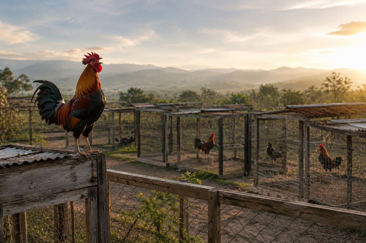 Ao cantar, o galo avisa aos outros machos que aquele território já está ocupado. Esse comportamento, herdado de seus ancestrais selvagens, ajuda a evitar disputas e a estabelecer a hierarquia entre os indivíduos.