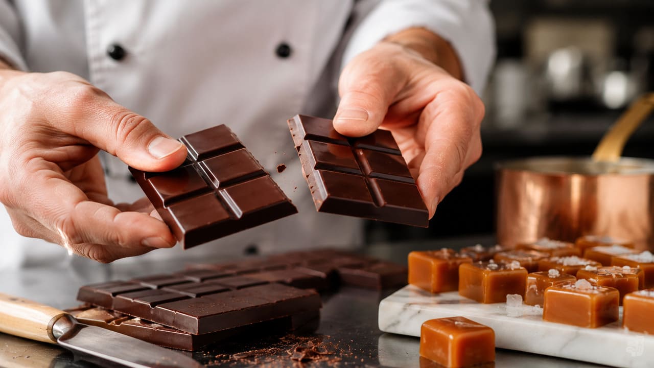Confeiteiros costumam usar o estalo como sinal de preparo correto. Em chocolates e caramelos, esse som revela que a estrutura interna ficou firme e bem formada.