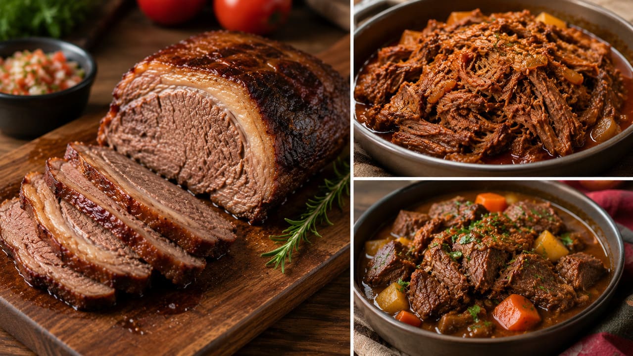 Além do churrasco, o cupim também aparece em receitas assadas, desfiadas ou cozidas com molhos. Sua versatilidade permite utilizá-lo em diversas preparações da culinária brasileira.
