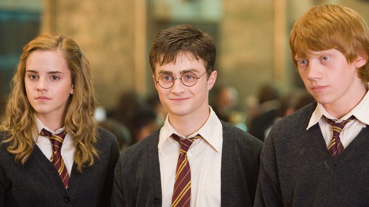 Os oito filmes tiveram Daniel Radcliffe, Emma Watson e Rupert Grint nos papéis de Harry Potter, Hermione Granger e Rony Weasley. O elenco reuniu ainda nomes como Robbie Coltrane, Alan Rickman, Gary Oldman, Richard Harris e Tom Felton. A franquia arrecadou cerca de 7,7 bilhões de dólares nas bilheterias mundiais e é uma das mais rentáveis da história do cinema.
 