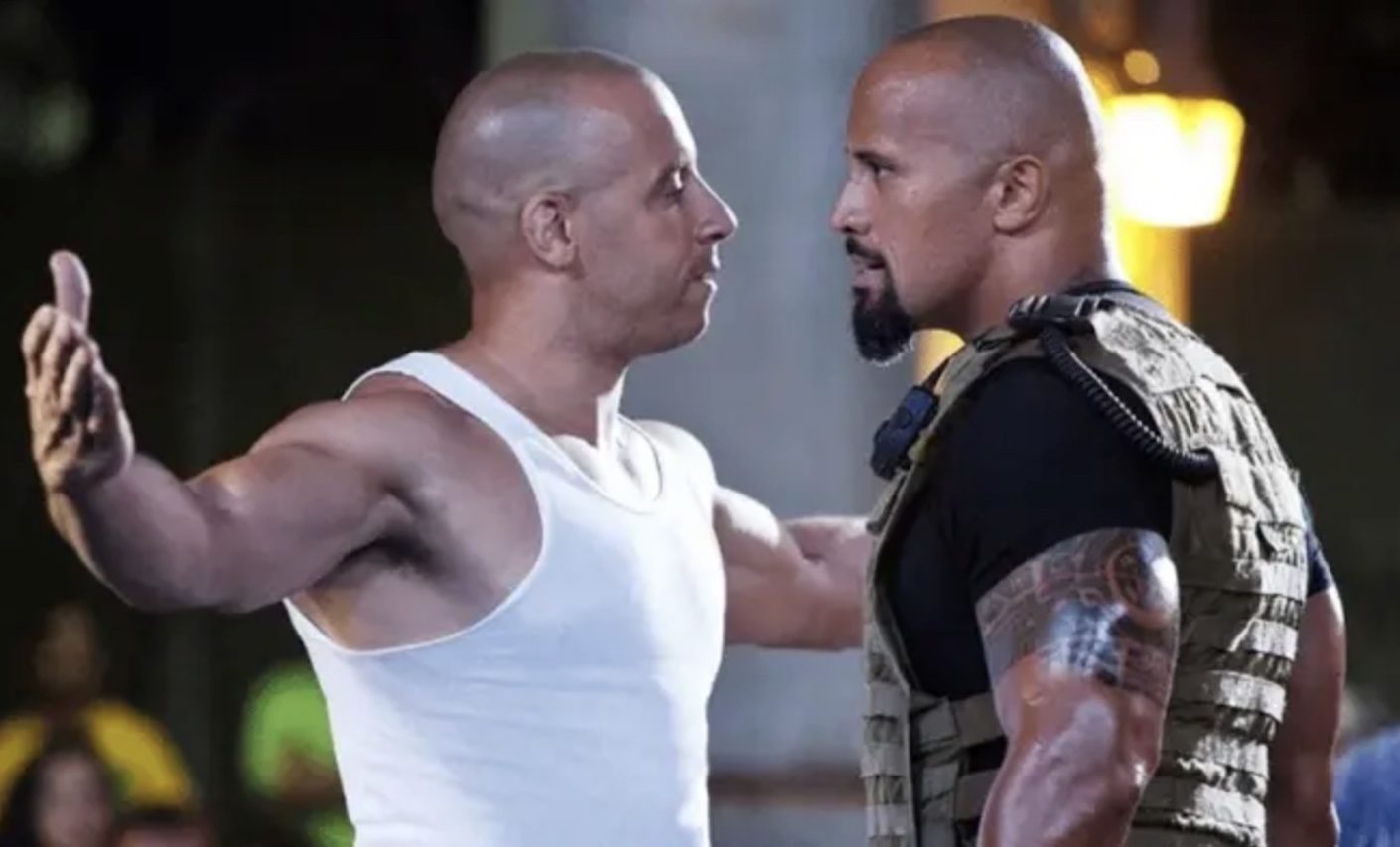 Dwayne Johnson e Vin Diesel: O conflito veio a público em 2016 e, durante as filmagens do 8º longa da franquia 
