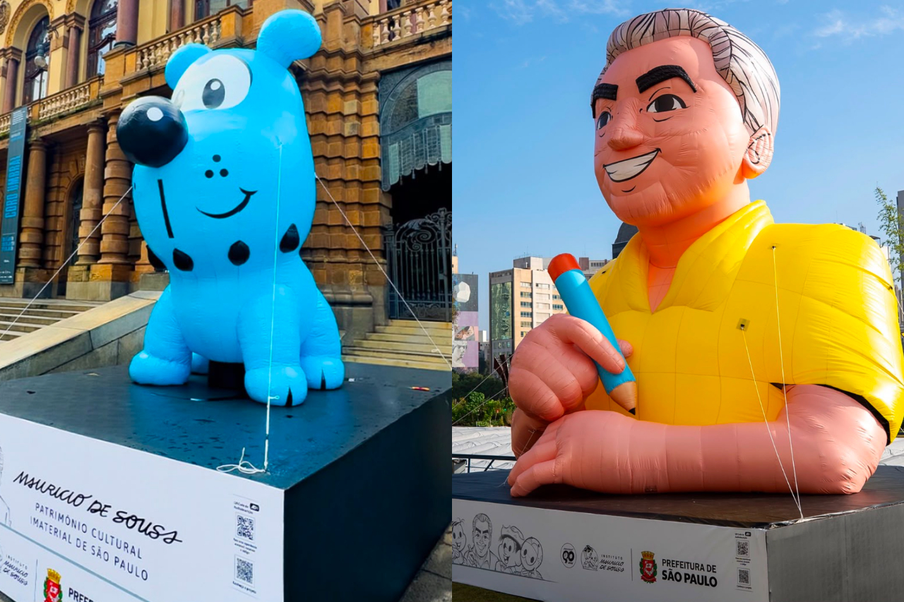 Além das esculturas, São Paulo recebeu três infláveis gigantes de personagens do artista em importantes espaços culturais: um Sansão foi instalado na Biblioteca Mário de Andrade, um Bidu em frente ao Theatro Municipal e um inflável do próprio Mauricio de Sousa foi colocado no Centro Cultural São Paulo.