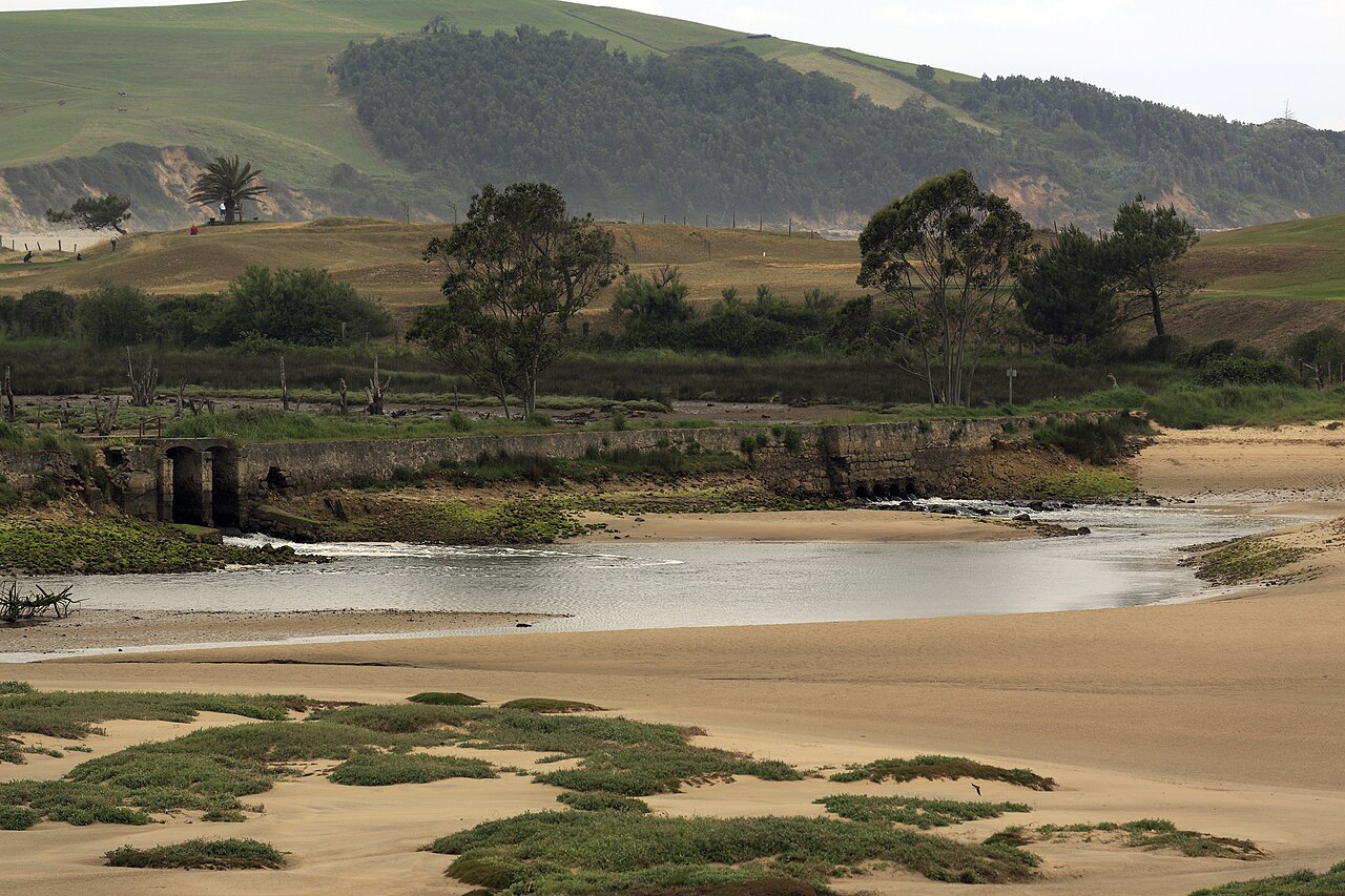 A paisagem combina mar aberto, extensas faixas de areia e vegetação nativa, além de condições favoráveis para a prática do surfe. Criado como parque natural em 1988, Oyambre abrange territórios de quatro municípios e protege diferentes ambientes costeiros.