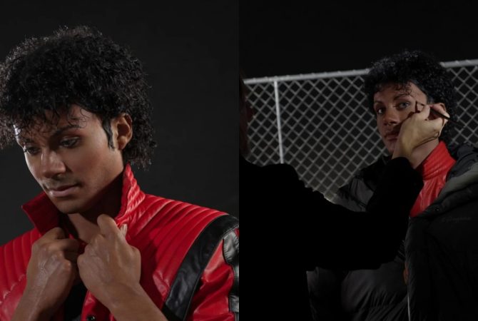 Cinebiografia de Michael Jackson recria cena de “Thriller” com Jaafar Jackson