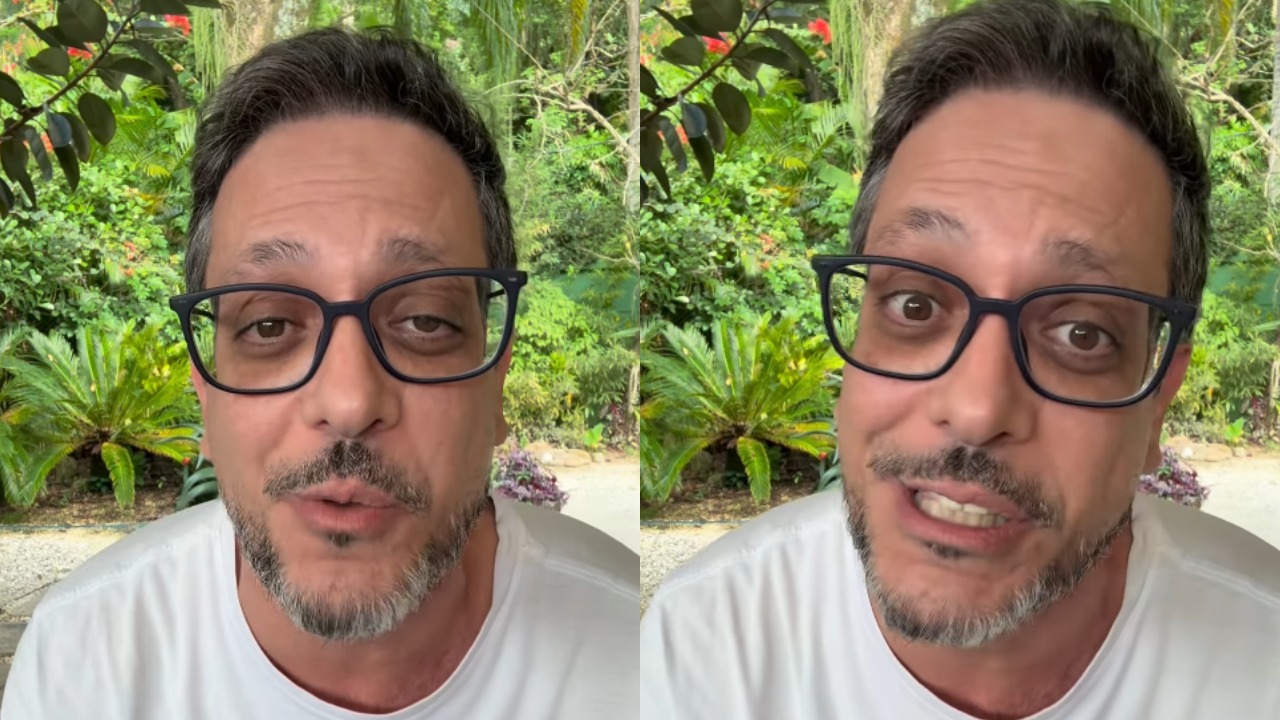 Lúcio Mauro Filho publicou um vídeo nas redes sociais para tranquilizar os fãs após revelar que recebeu um diagnóstico de câncer no intestino. O ator falou sobre a doença pela primeira vez durante uma entrevista com Antonio Tabet e decidiu explicar aos seguidores como descobriu o problema. 
 -  (crédito: Reprodução / Instagram)