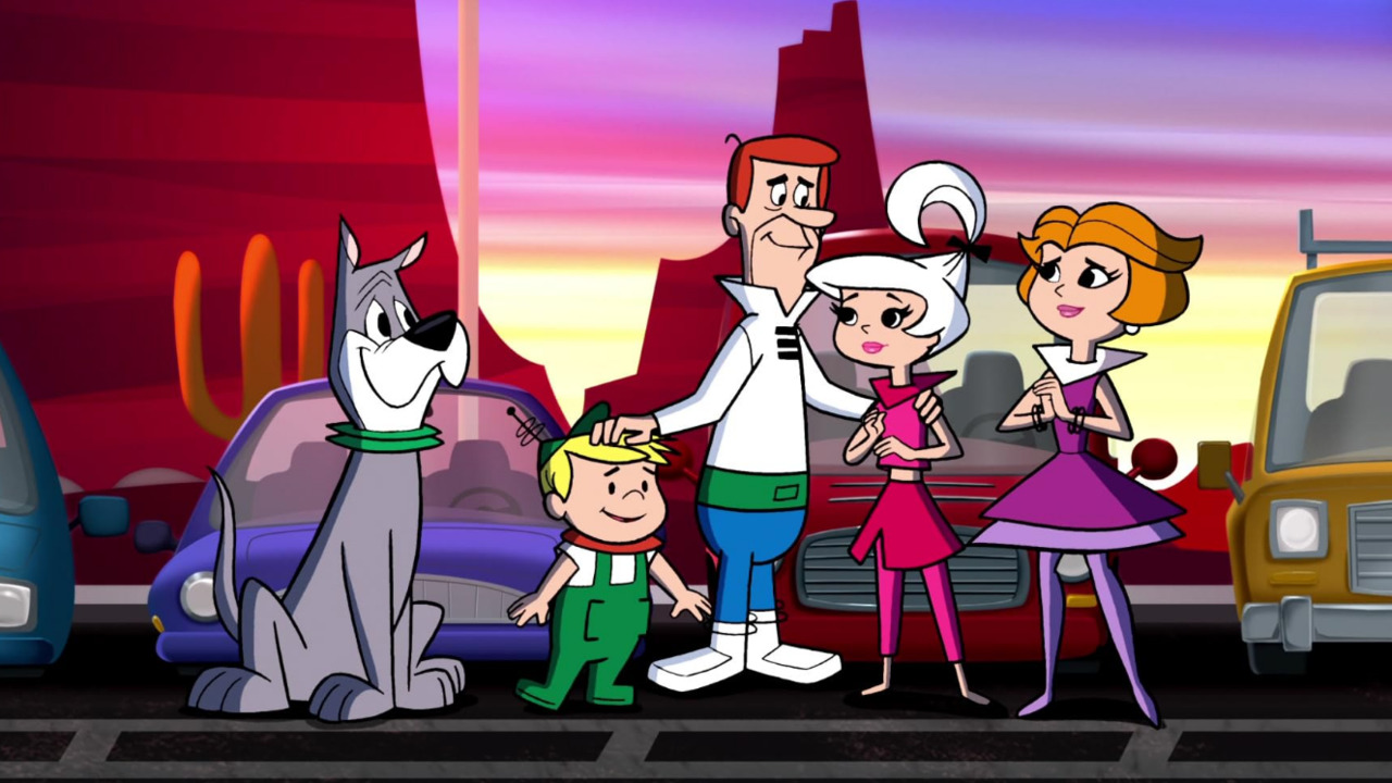 A história acompanha George Jetson, sua esposa Jane e os filhos Judy e Elroy. Além da empregada robô Rosie e do cachorro Astro. Todos vivem em Orbit City, uma cidade com carros voadores, videochamadas, robôs domésticos e outras tecnologias futuristas. 
