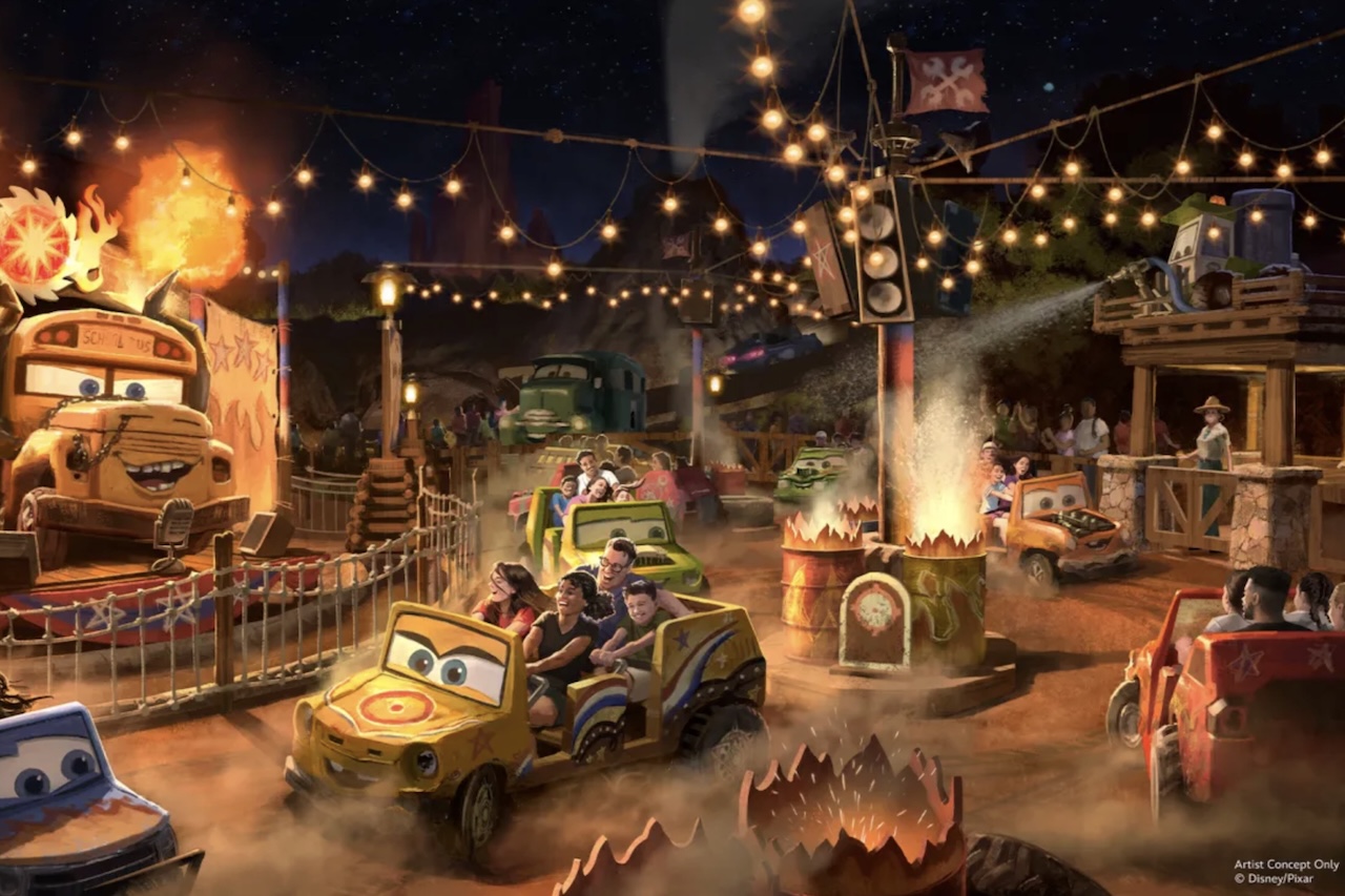 No Magic Kingdom, a Disney também prepara a Piston Peak National Park, área inspirada em paisagens naturais dos Estados Unidos e no universo de 'Carros'. O local terá duas atrações, incluindo uma corrida off-road e uma experiência comandada por Miss Fritter. Outra novidade será a Villains Land, dedicada aos principais vilões da Disney. -  (crédito: Divulgac?a?o/Disney)