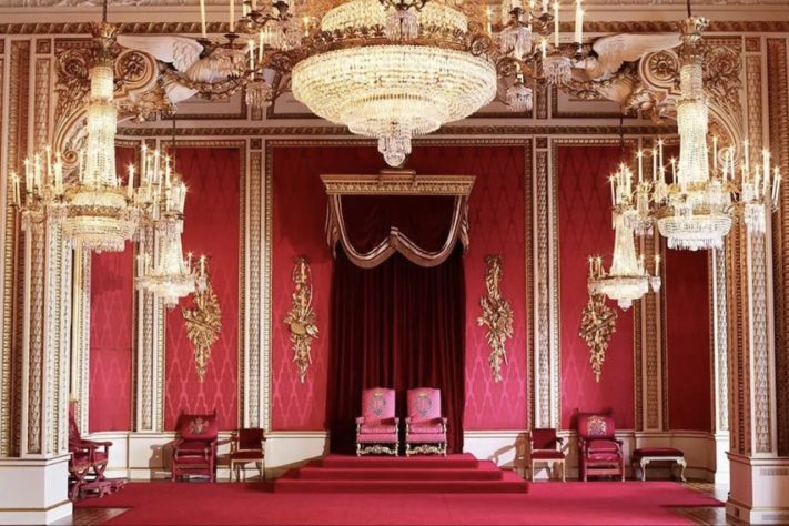 Sala do trono do Palácio de Buckingham – Divulgação/Royal Collection Trust