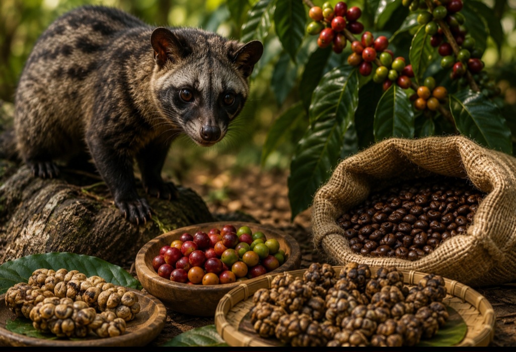Por trás do exotismo, porém, existe uma importante discussão por causa do uso de civetas mantidas em cativeiro, o que levanta preocupações relacionadas ao bem-estar animal, além de dúvidas sobre sustentabilidade e autenticidade do produto. 