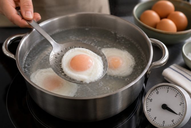 O segredo para cozinhar o ovo pochê no ponto certo