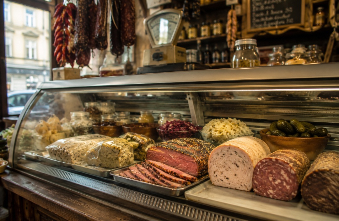 No fim do século XIX e início do XX, o pastrami ganhou espaço nas delicatessens mantidas por imigrantes judeus em cidades americanas. Nova York se tornou especialmente associada ao alimento. Com o tempo, os grandes sanduíches recheados de carne passaram a fazer parte da cultura gastronômica da cidade.