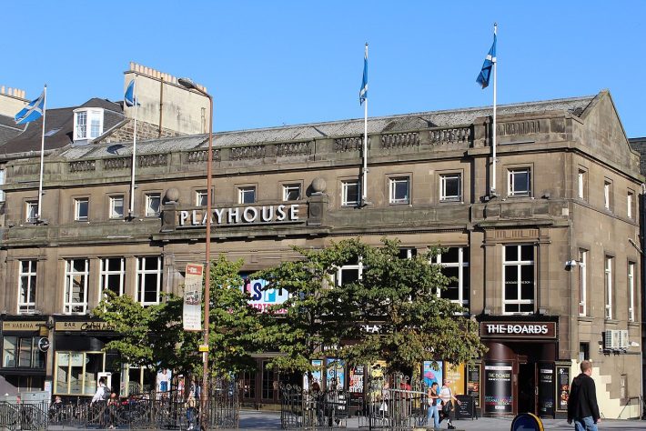 Edinburgh Playhouse – Wikimedia Commons/The Playhouse Theatre, Edinburgh by Leslie Barrie