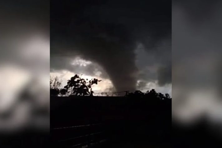 Tornado atingiu Giruá (RS) – Reprodução 
