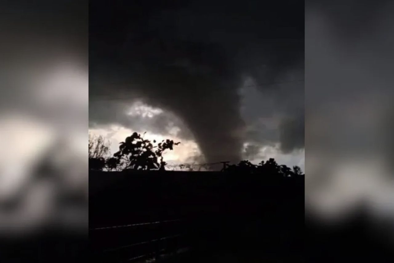 O Brasil caminha para registrar um patamar recorde de tornados em 2026, impulsionado pelo fortalecimento do El Niño no Oceano Pacífico e por condições atmosféricas atípicas no continente. É o que conclui um levantamento feito pela Plataforma de Registro e Observadores de Tempestades Severas (Prevots). -  (crédito: Reprodução)