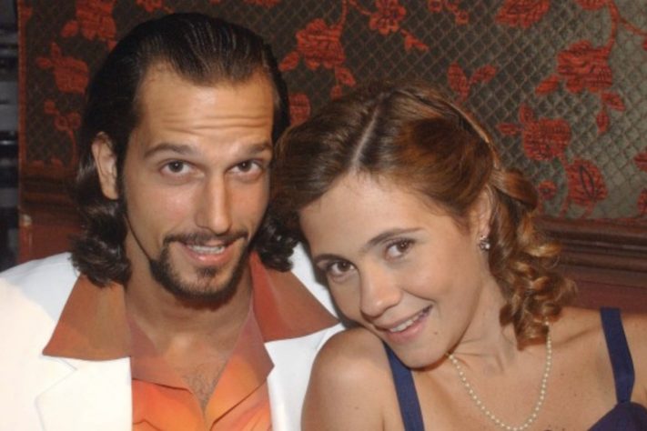 Vladimir Brichta e Adriana Esteves em 
